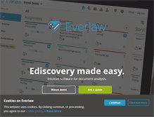 Tablet Screenshot of everlaw.com